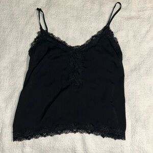 BLACK LACE TANK